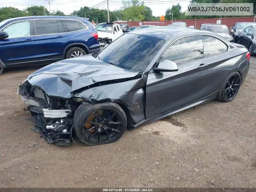 2018 BMW M240I xDrive VIN: WBA2J7C56JVD61002 Lot: 42773149