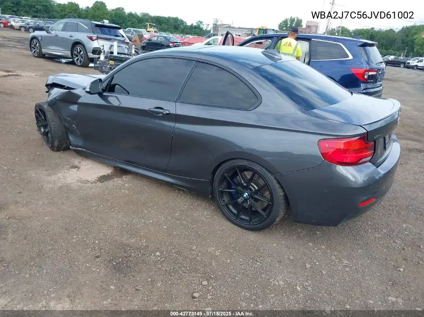 2018 BMW M240I xDrive VIN: WBA2J7C56JVD61002 Lot: 42773149