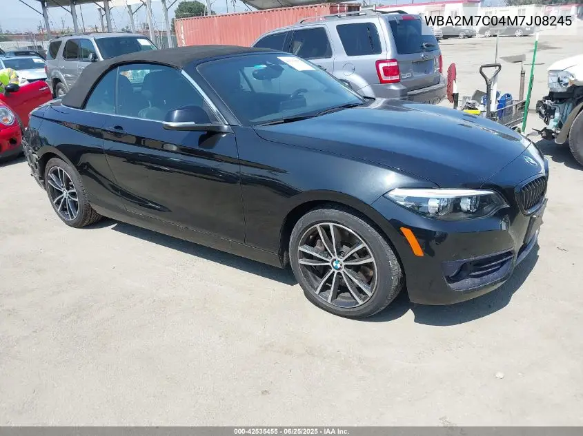 2021 BMW 230I VIN: WBA2M7C04M7J08245 Lot: 42535455