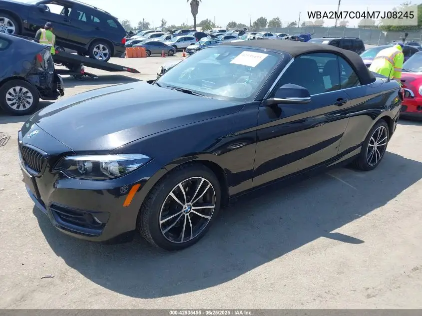 2021 BMW 230I VIN: WBA2M7C04M7J08245 Lot: 42535455