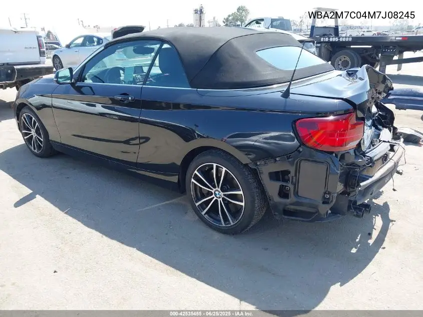2021 BMW 230I VIN: WBA2M7C04M7J08245 Lot: 42535455