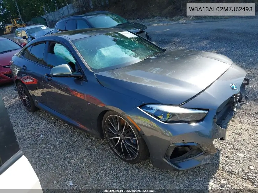 2021 BMW M235I Gran Coupe xDrive VIN: WBA13AL02M7J62493 Lot: 42562619