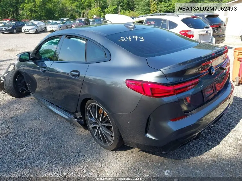 2021 BMW M235I Gran Coupe xDrive VIN: WBA13AL02M7J62493 Lot: 42562619