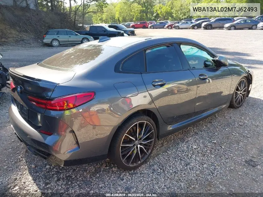 2021 BMW M235I Gran Coupe xDrive VIN: WBA13AL02M7J62493 Lot: 42562619
