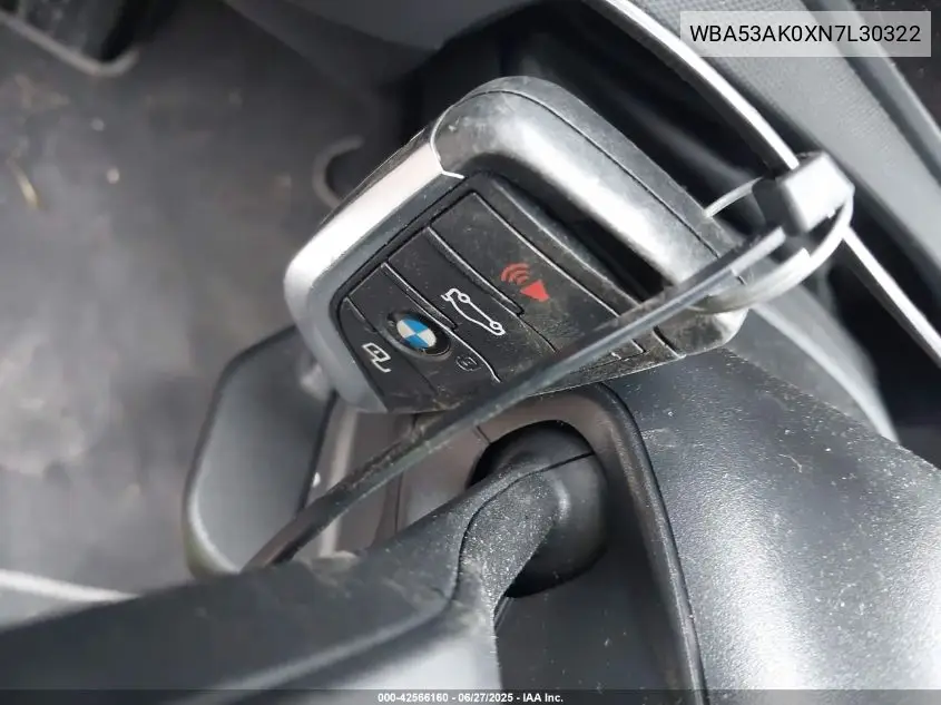 2022 BMW 228I VIN: WBA53AK0XN7L30322 Lot: 42566160
