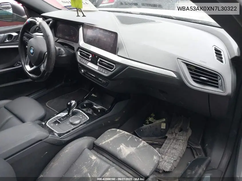 2022 BMW 228I VIN: WBA53AK0XN7L30322 Lot: 42566160