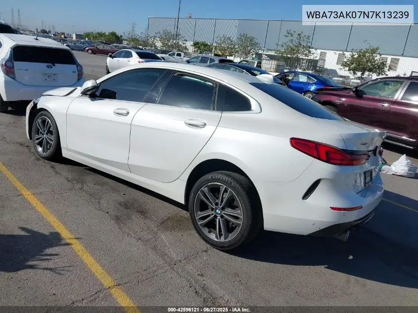 2022 BMW 228 Gran Coupe I xDrive VIN: WBA73AK07N7K13239 Lot: 42596121