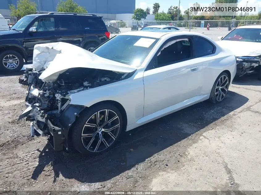 2023 BMW 230 I VIN: 3MW23CM01P8D46891 Lot: 42239596