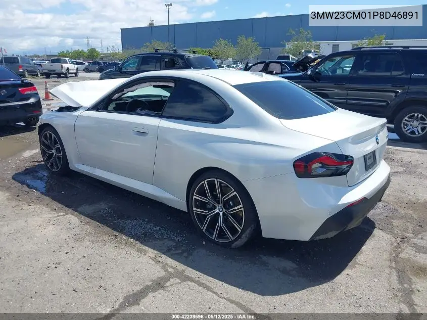 2023 BMW 230 I VIN: 3MW23CM01P8D46891 Lot: 42239596