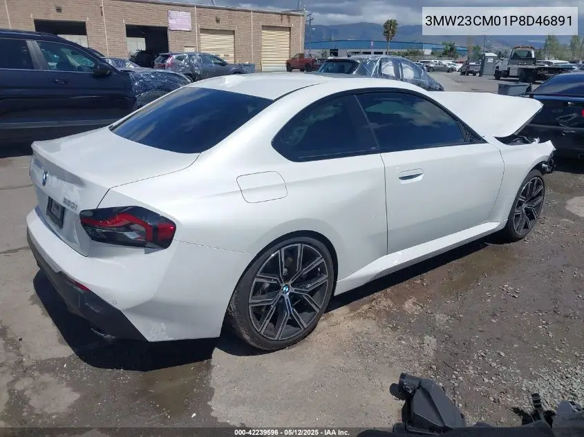2023 BMW 230 I VIN: 3MW23CM01P8D46891 Lot: 42239596