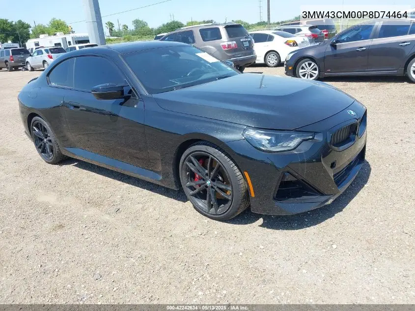 2023 BMW M240 I VIN: 3MW43CM00P8D74464 Lot: 42242634