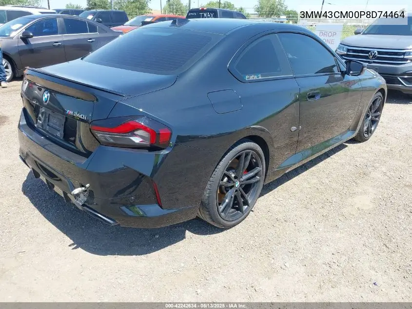 2023 BMW M240 I VIN: 3MW43CM00P8D74464 Lot: 42242634