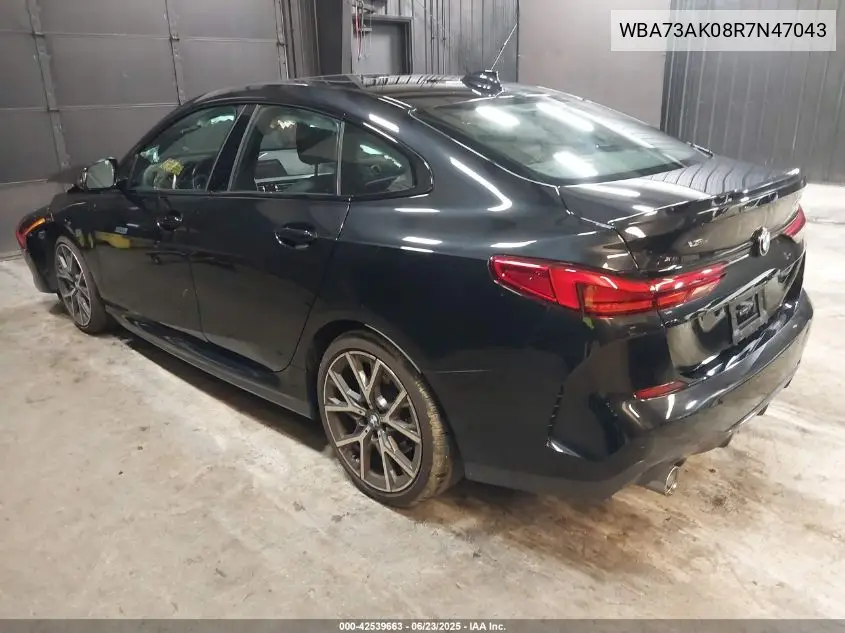 2024 BMW 228 Gran Coupe I xDrive VIN: WBA73AK08R7N47043 Lot: 42539663