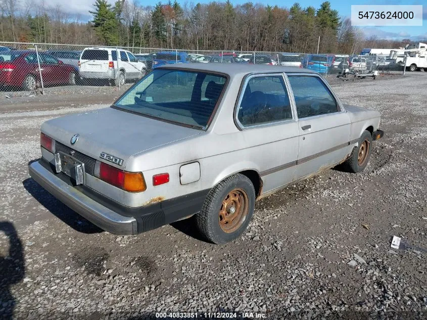 1977 BMW 320I VIN: 5473624000 Lot: 40833851
