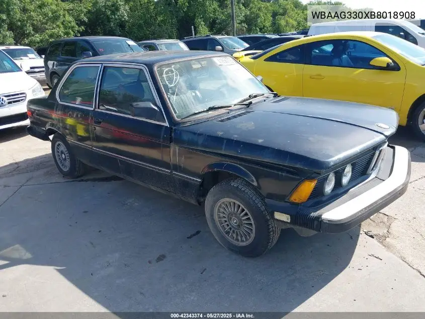 1981 BMW 320 I VIN: WBAAG330XB8018908 Lot: 42343374