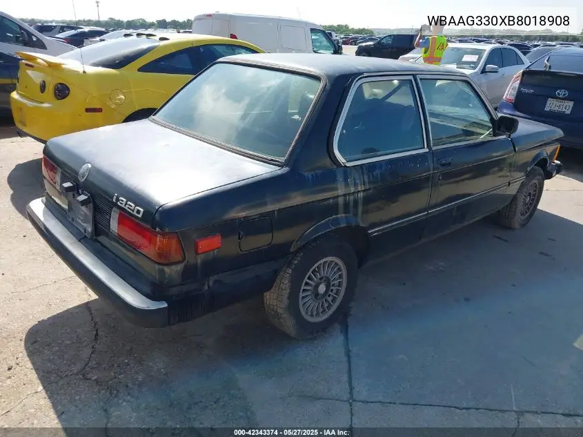 1981 BMW 320 I VIN: WBAAG330XB8018908 Lot: 42343374