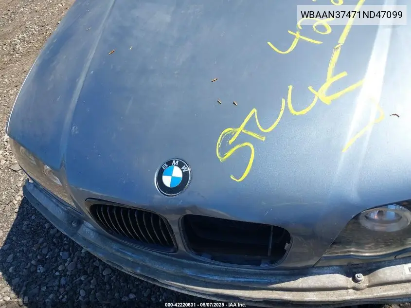 2001 BMW 325I VIN: WBAAN37471ND47099 Lot: 42220631