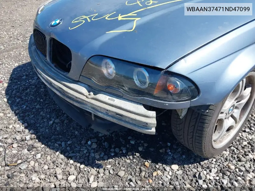 2001 BMW 325I VIN: WBAAN37471ND47099 Lot: 42220631