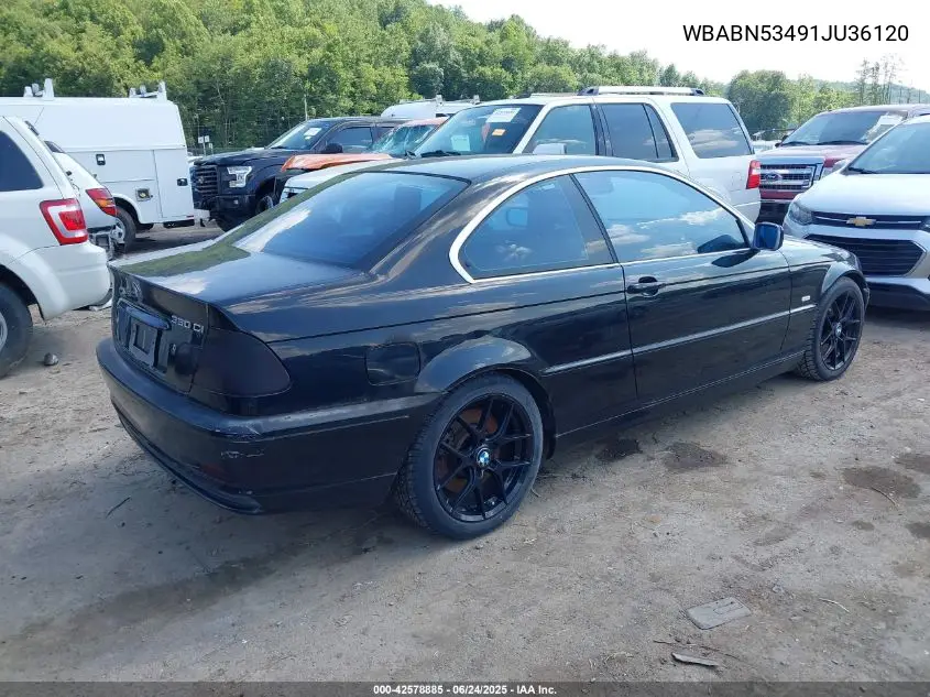2001 BMW 330Ci VIN: WBABN53491JU36120 Lot: 42578885