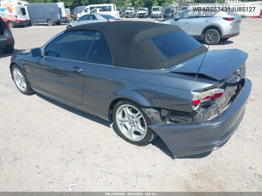2001 BMW 330Ci VIN: WBABS53431JU85127 Lot: 42582464