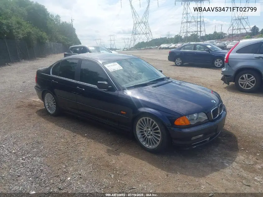 2001 BMW 330I VIN: WBAAV53471FT02799 Lot: 42733093