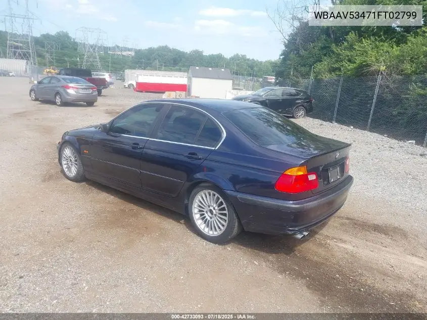 2001 BMW 330I VIN: WBAAV53471FT02799 Lot: 42733093