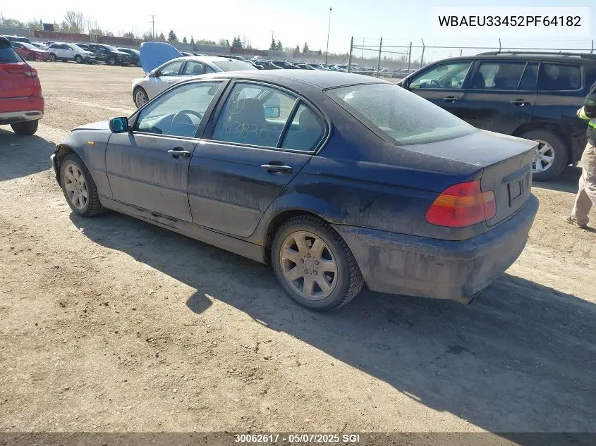 2002 BMW 325 Xi VIN: WBAEU33452PF64182 Lot: 30062617