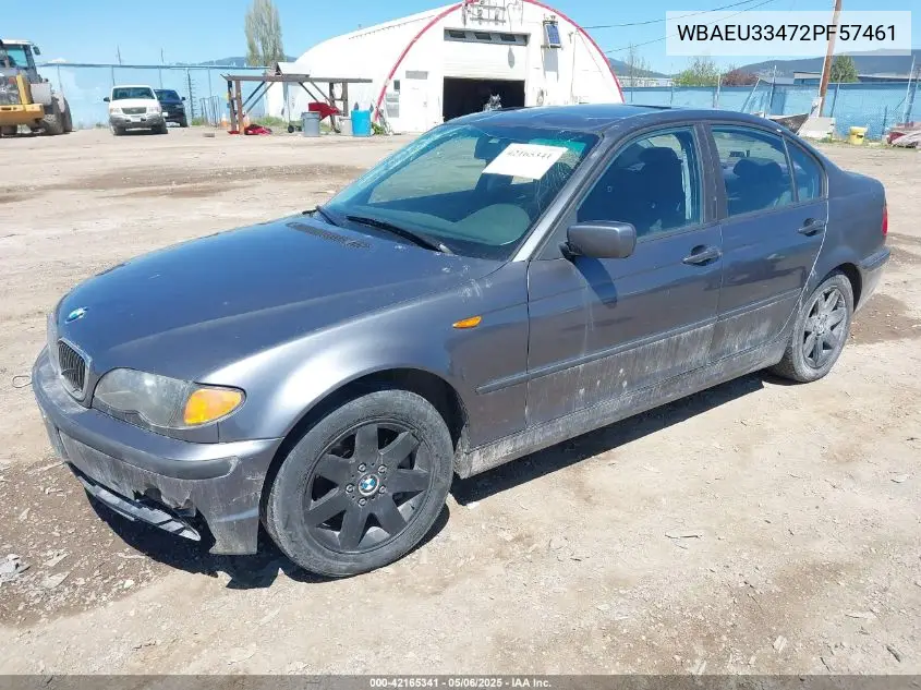 2002 BMW 325Xi VIN: WBAEU33472PF57461 Lot: 42165341