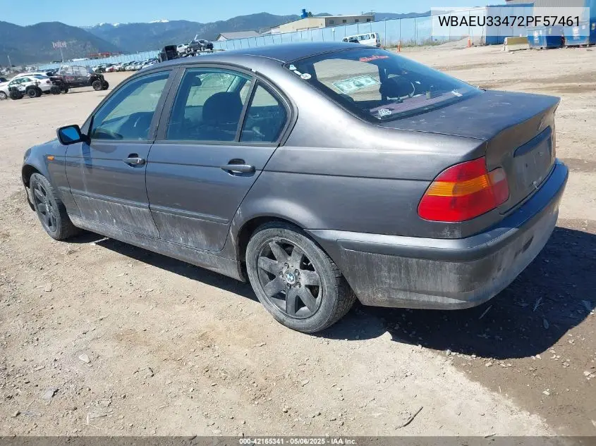 2002 BMW 325Xi VIN: WBAEU33472PF57461 Lot: 42165341