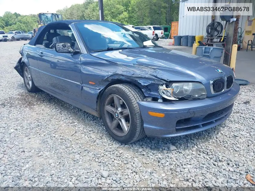 2002 BMW 325Ci VIN: WBABS33462PG88678 Lot: 42188551