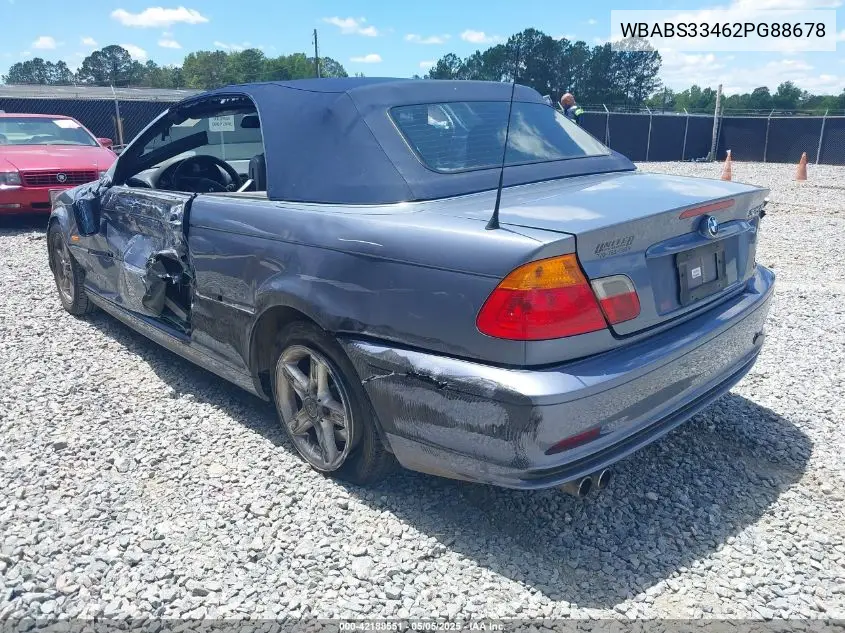 2002 BMW 325Ci VIN: WBABS33462PG88678 Lot: 42188551