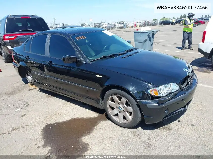 2002 BMW 325I VIN: WBAEV33452KL77466 Lot: 42224224