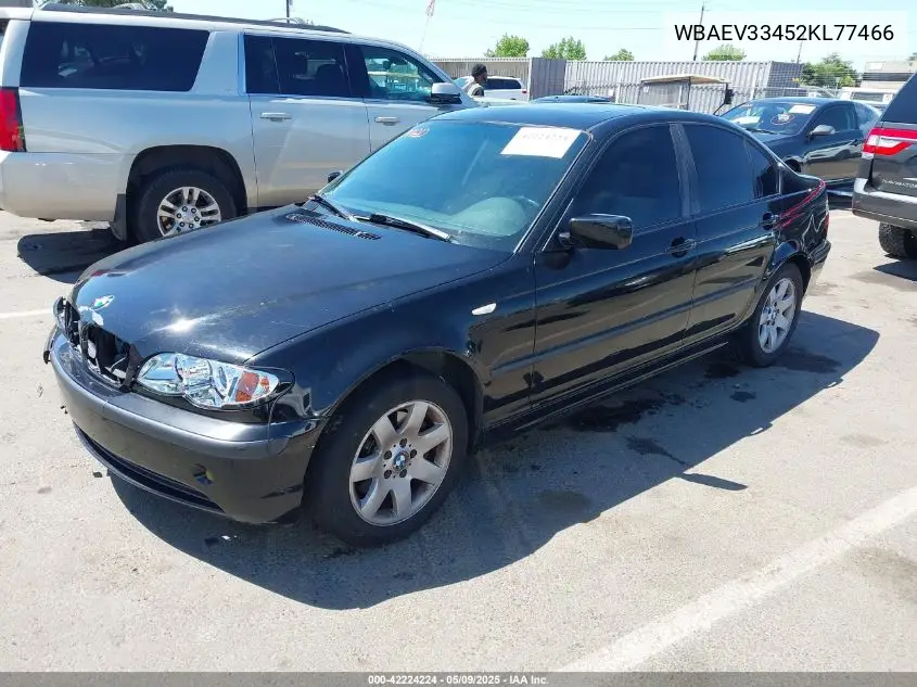 2002 BMW 325I VIN: WBAEV33452KL77466 Lot: 42224224