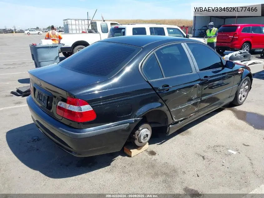 2002 BMW 325I VIN: WBAEV33452KL77466 Lot: 42224224