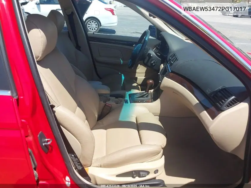 2002 BMW 330Xi VIN: WBAEW53472PG17017 Lot: 42533326