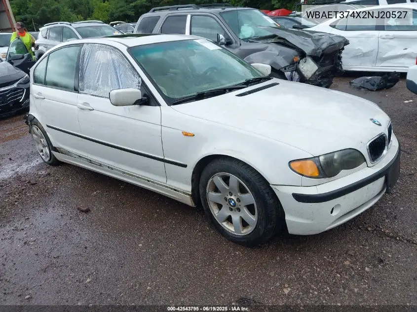 2002 BMW 325 VIN: WBAET374X2NJ20527 Lot: 42543795