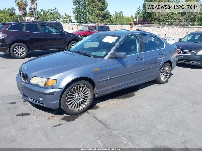 2002 BMW 330Xi VIN: WBAEW53412PG17644 Lot: 42597597