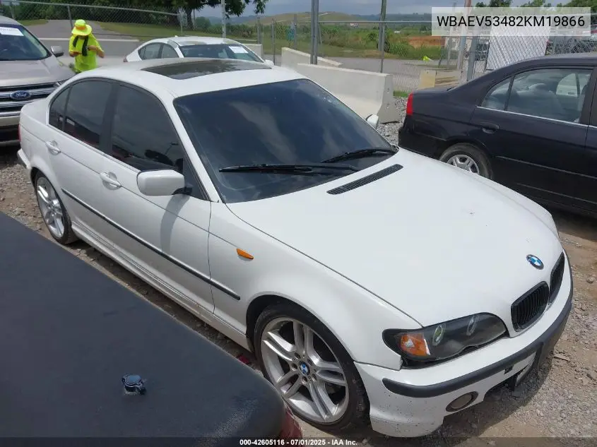 2002 BMW 3 Series 330I VIN: WBAEV53482KM19866 Lot: 42605116