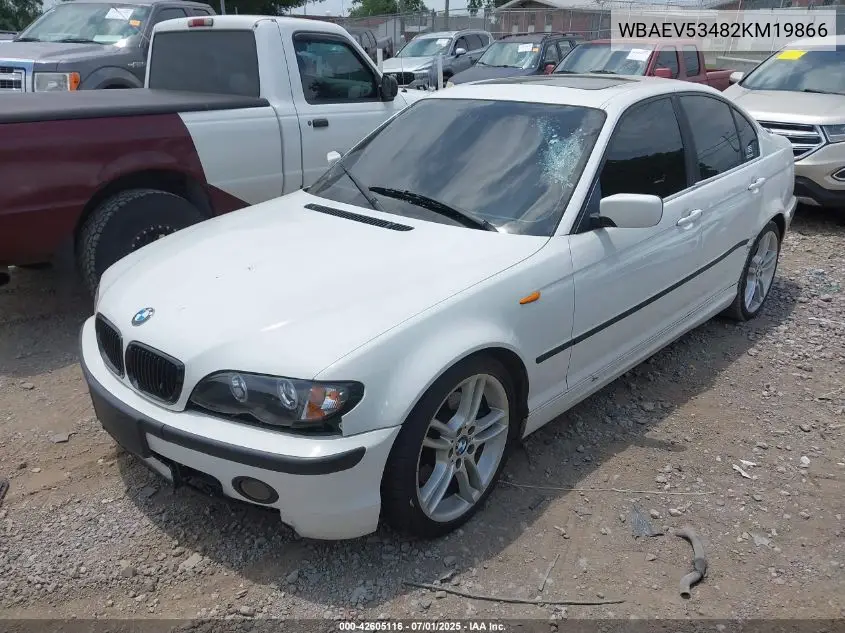 2002 BMW 3 Series 330I VIN: WBAEV53482KM19866 Lot: 42605116