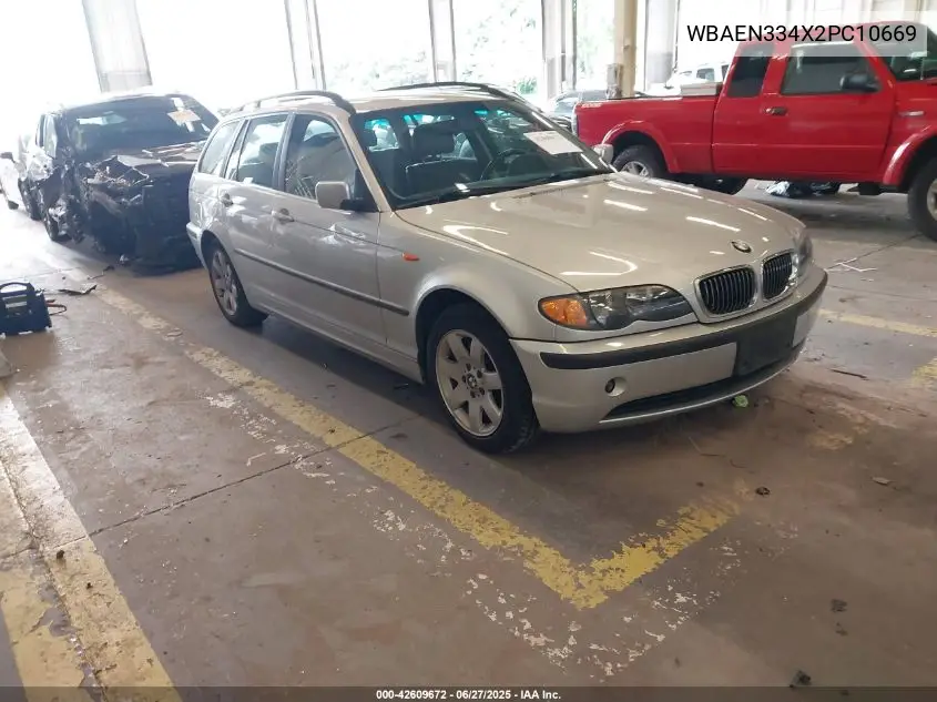 2002 BMW 325It VIN: WBAEN334X2PC10669 Lot: 42609672