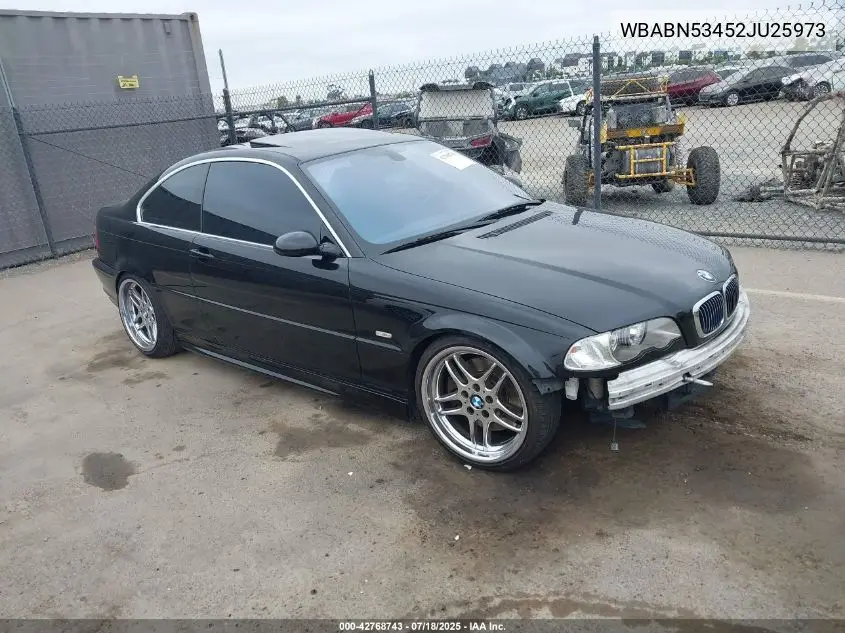 2002 BMW 330Ci VIN: WBABN53452JU25973 Lot: 42768743