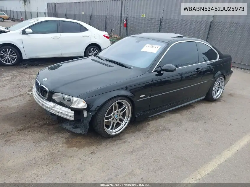 2002 BMW 330Ci VIN: WBABN53452JU25973 Lot: 42768743
