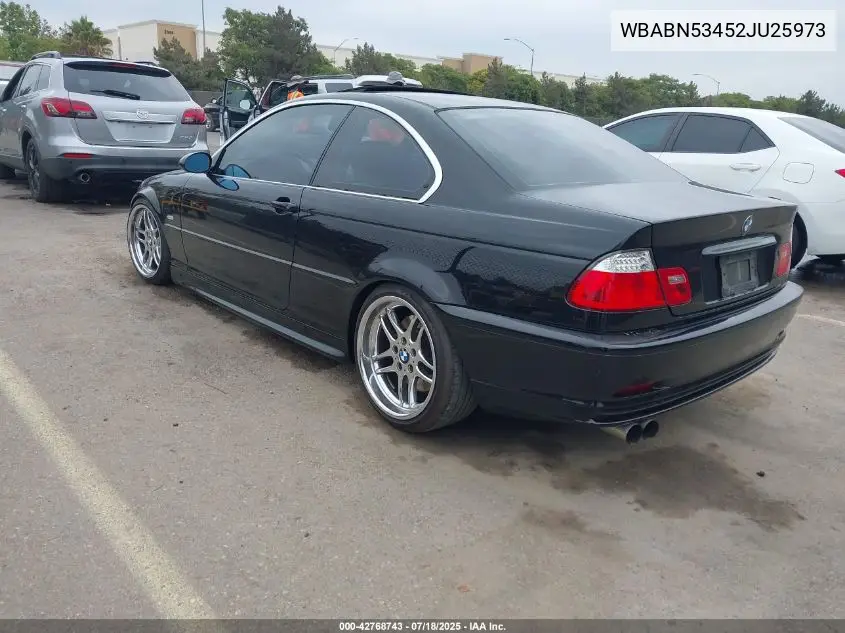2002 BMW 330Ci VIN: WBABN53452JU25973 Lot: 42768743
