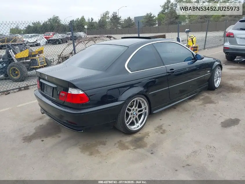 2002 BMW 330Ci VIN: WBABN53452JU25973 Lot: 42768743