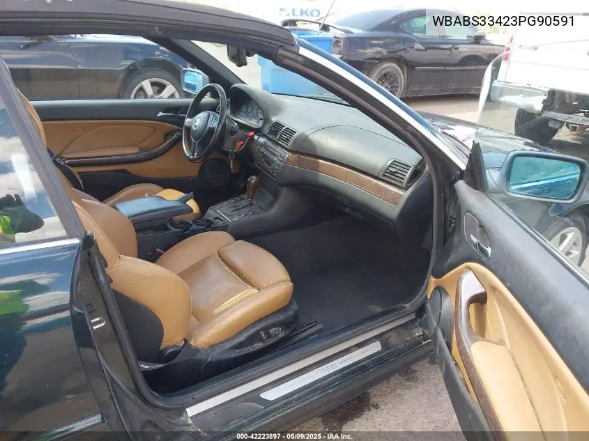 2003 BMW 325Ci VIN: WBABS33423PG90591 Lot: 42223897