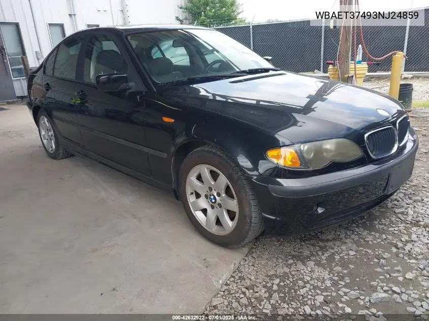 2003 BMW 325I VIN: WBAET37493NJ24859 Lot: 42632922