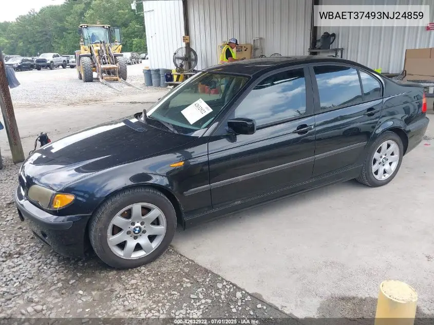 2003 BMW 325I VIN: WBAET37493NJ24859 Lot: 42632922