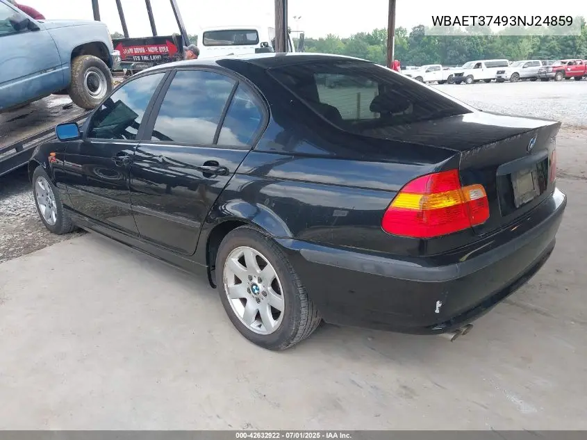 2003 BMW 325I VIN: WBAET37493NJ24859 Lot: 42632922