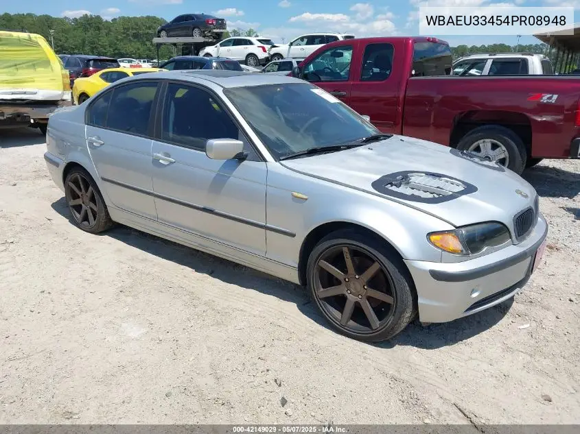 2004 BMW 325Xi VIN: WBAEU33454PR08948 Lot: 42149029