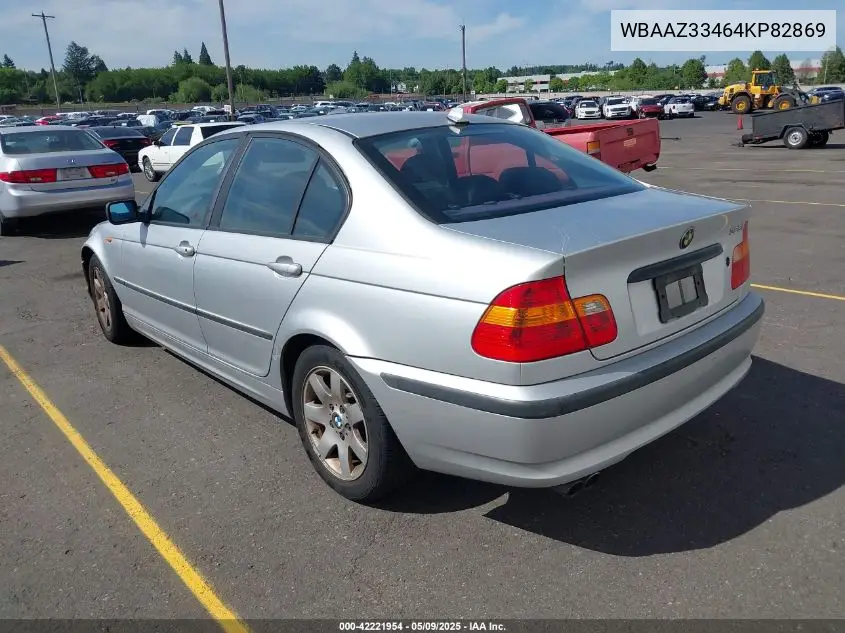 2004 BMW 325I VIN: WBAAZ33464KP82869 Lot: 42221954